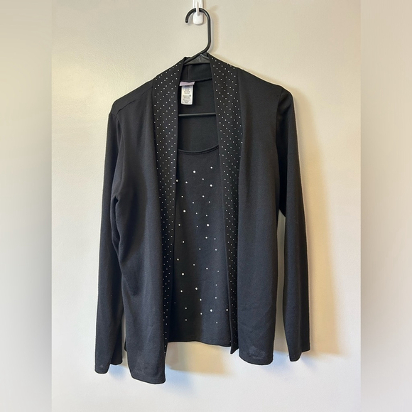 Laura Scott blouse with rhinestone design - Picture 1 of 8